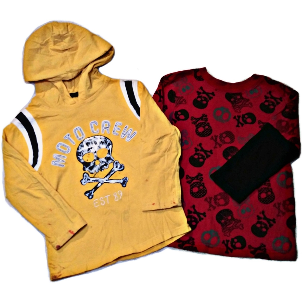 Baby Gap skeleton print shirt long sleeve size 4t